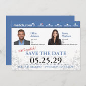 デートすることプロファイル日付の保存 招待状 (正面/裏面)