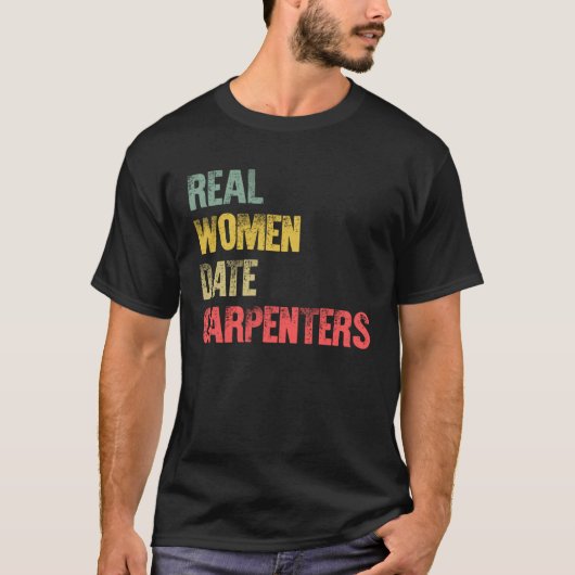 デートすること実在女子日付大工 Tシャツ (正面)