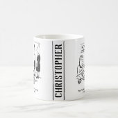 デートすること庁のヘビのシャルマー コーヒーマグカップ (中央)