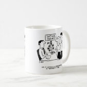 デートすること庁の漫画。おもしろい コーヒーマグカップ (正面右)