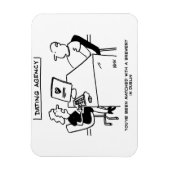 デートすること庁、ビールの飲み物とビール醸造所のマッチング マグネット (縦)