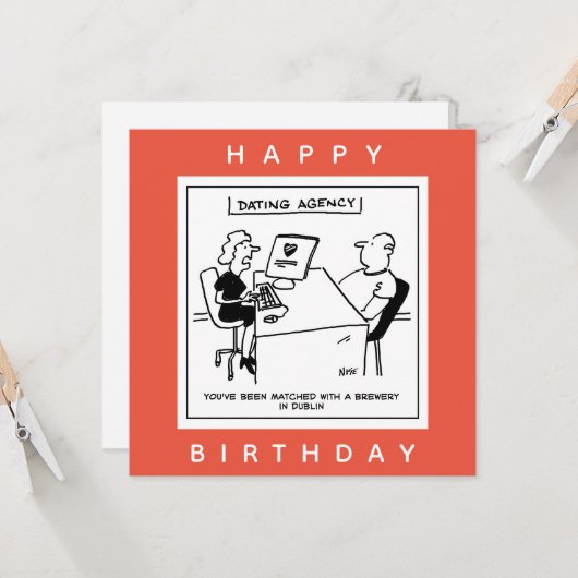 デートすること機関がBrewery Cartoonと対戦 カード (正面/裏面インサイチュ)