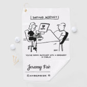 デートすること機関がBrewery Cartoonと対戦 ゴルフタオル (インサイチュ)