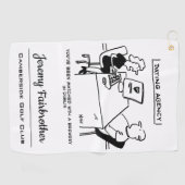 デートすること機関がBrewery Cartoonと対戦 ゴルフタオル (横)