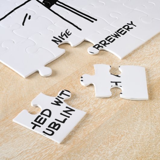 デートすること機関とブルワリーの対戦 ジグソーパズル (側面)