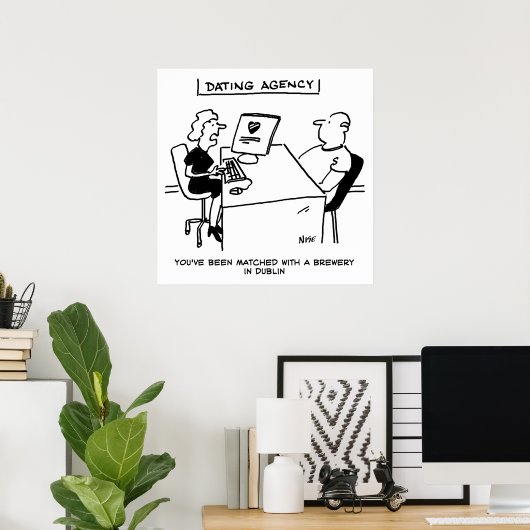 デートすること機関とブルワリーの対戦 ポスター (ホームオフィス)
