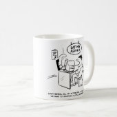 デートすること機関 – すべての属性を表示しない コーヒーマグカップ (正面右)