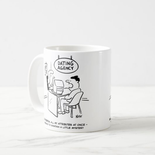 デートすること機関 – すべての属性を表示しない コーヒーマグカップ (正面左)