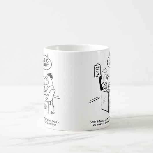 デートすること機関 – すべての属性を表示しない コーヒーマグカップ (中央)