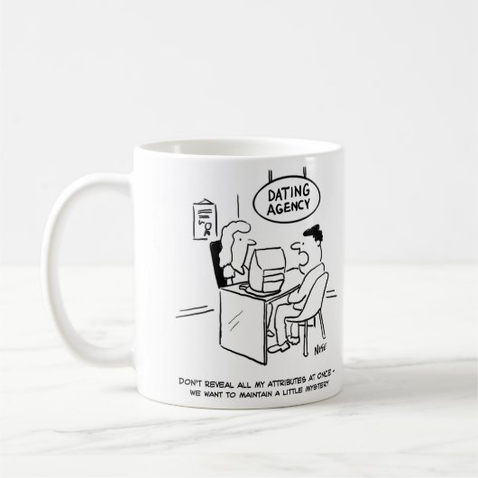 デートすること機関 – すべての属性を表示しない コーヒーマグカップ (左)