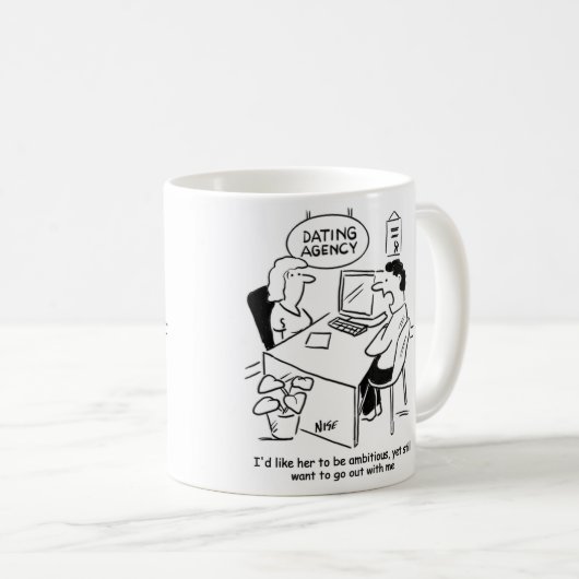 デートすること機関 – 女の子を野心的にしたい コーヒーマグカップ (正面右)