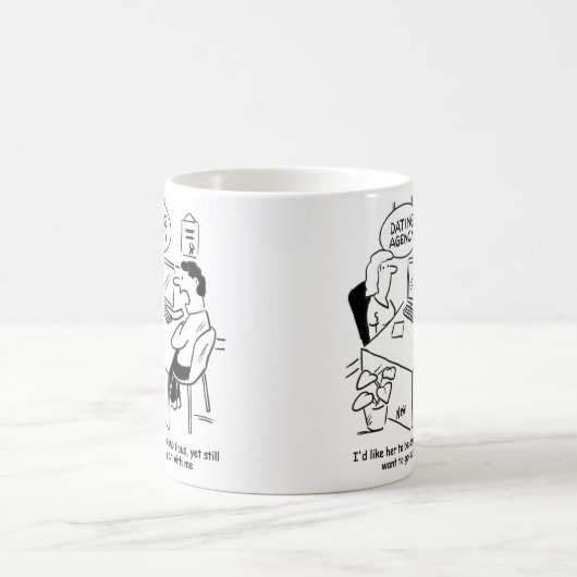 デートすること機関 – 女の子を野心的にしたい コーヒーマグカップ (中央)