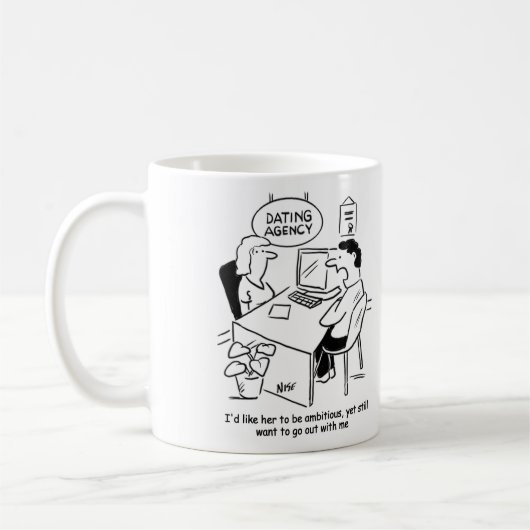 デートすること機関 – 女の子を野心的にしたい コーヒーマグカップ (左)