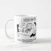 デートすること機関 – 愛する人としての武勇。オンラインデートすること コーヒーマグカップ (左)