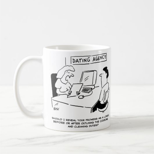 デートすること機関 – 愛する人としての武勇。オンラインデートすること コーヒーマグカップ (左)