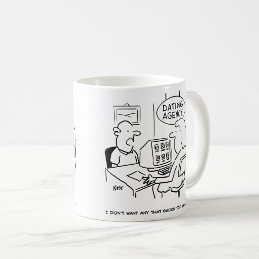 デートすること機関 – 気絶する女の子を望まない コーヒーマグカップ (正面右)