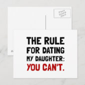 デートすること規則 ポストカード (正面/裏面)