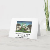 デートするハリネズミ カード (裏面)