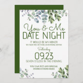 デートの夜 招待状 (正面/裏面)