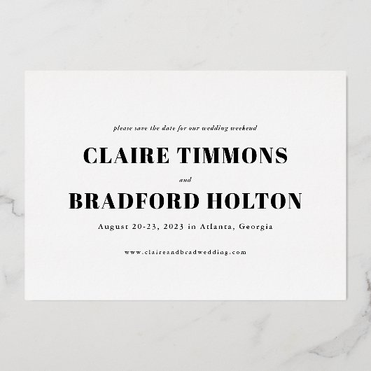 デートの大救写真が待ち遠しい 箔招待状 (裏面)