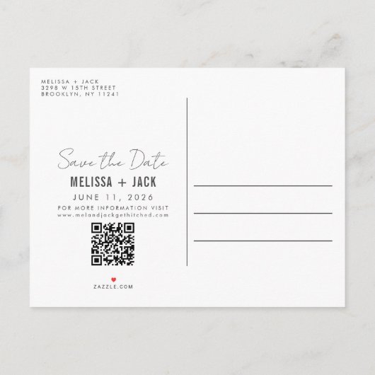 デートの後ずっと楽しく飲み物を無料にする 案内ポストカード (裏面)