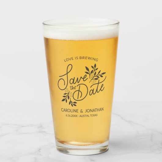 デートの愛を救う結婚式が植物学を醸し出す タンブラーグラス (ドリンク正面)