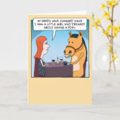 デートの相手が馬の誕生日おもしろい カード (黄色い花)