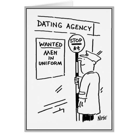 デートを探している制服を着た男。 (正面)