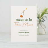 デートを除いてトゥルムの結婚式で私達と会う 招待状 (スタンド正面)