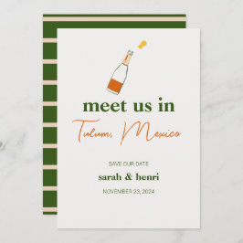 デートを除いてトゥルムの結婚式で私達と会う 招待状