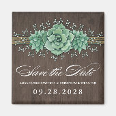 デートを除く多肉の赤ん坊の息の結婚式 マグネット (正面)