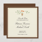 デートを除く茶色とオレンジの愛鳥 セーブザデート (正面/裏面)