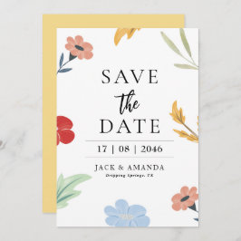 デートを除カラフルく大切な喜ばしい結婚式 招待状