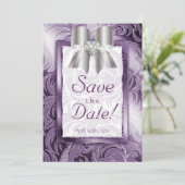 デートカードのリーフフローラのPurple Silver Bowを保存 セーブザデート (スタンド正面)