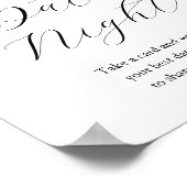 デートナイトのアイデア ブライダルシャワーの看板 ポスター (角)