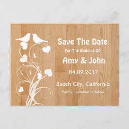 デートパーソナライズされた以外のロベバードの結婚式 案内ポストカード