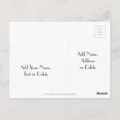 デート・チャルクボードの見た目を救う卒業パーティー ポストカード (裏面)