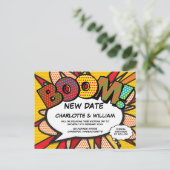 デート 新しいデート 現代の楽しい漫画 ポストカード (スタンド正面)