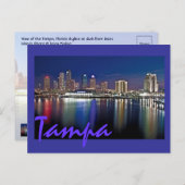 デービス諸島から夜明けフロリダ州タンパ。 ポストカード (正面/裏面)