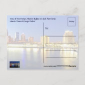 デービス諸島から夜明けフロリダ州タンパ。 ポストカード (裏面)