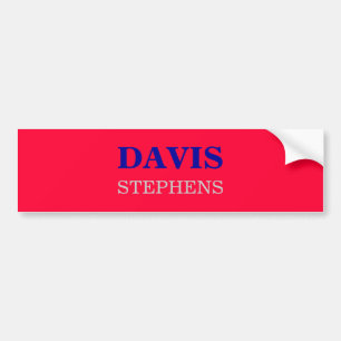 デービス、STEPHENS バンパーステッカー