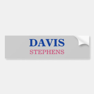 デービス、STEPHENS バンパーステッカー