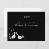 デービッドのバー、結婚バルミツワーRSVPユダヤ人のスター 出欠カード (正面/裏面)