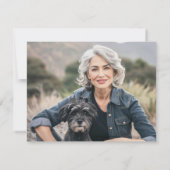 デービッドのライトグリーンスター葬儀悔やみや弔慰写真 サンキューカード (裏面)