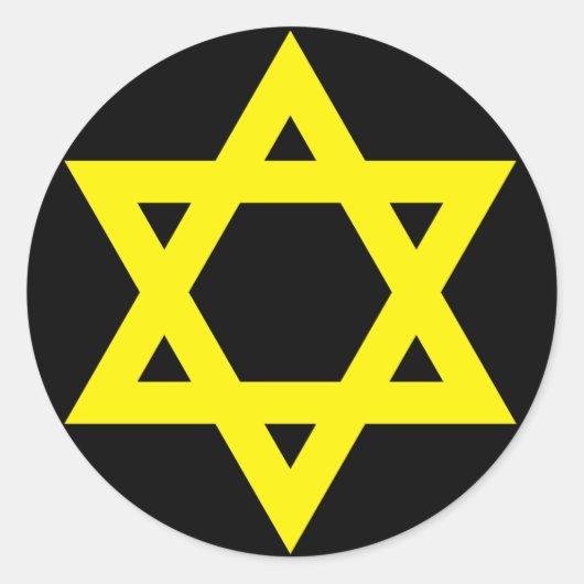 "デービッドの星" ラウンドシール (正面)