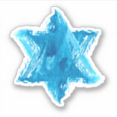 デービッドウォーターカラーのスター シール (正面)