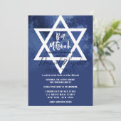 デービッドグランジバー(ユダヤ教の)バル・ミツバーのヘブライ海軍ブルースター 招待状 (スタンド正面)