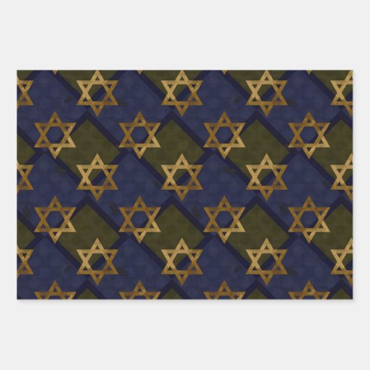 デービッドブルーの星 ラッピングペーパーシート (正面)