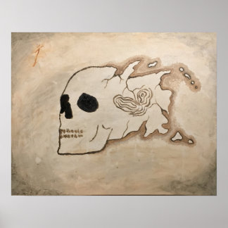 デービッド・グッドによる海賊地図「危険な海」 ポスター