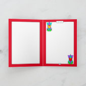 デービッド・グリーティング・カードの星に黄色い花 カード (内部)